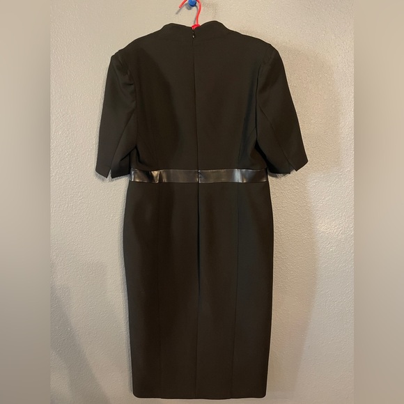 Karen Millen Plus Size Structured Crepe Lace Up Forever Midi Dress Size - Picture 3 of 8